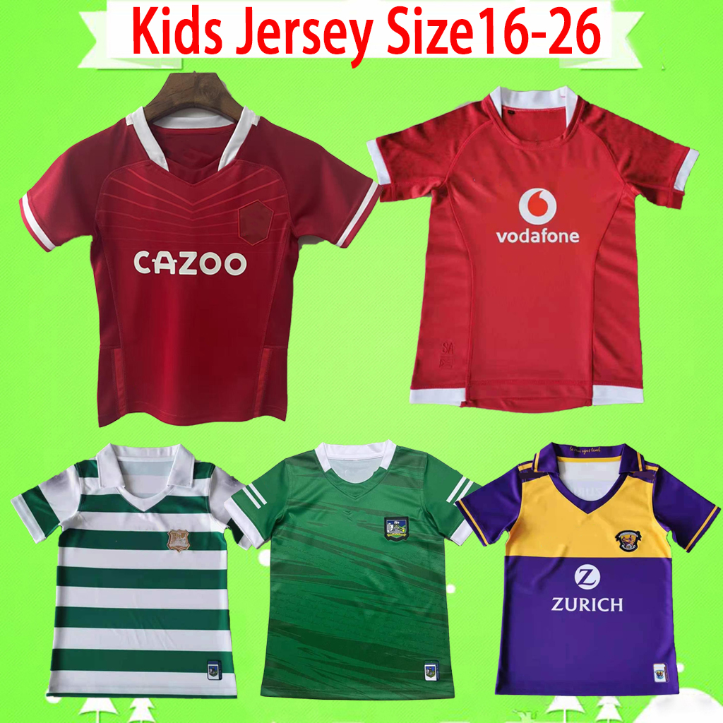 

National Team Wales Kids home red 2021 2022 GAA rugby Jersey Home Training 21 22 lion shirt children size 16-26 boys T-shirt chid 2022 Limerick Wilford top quality child