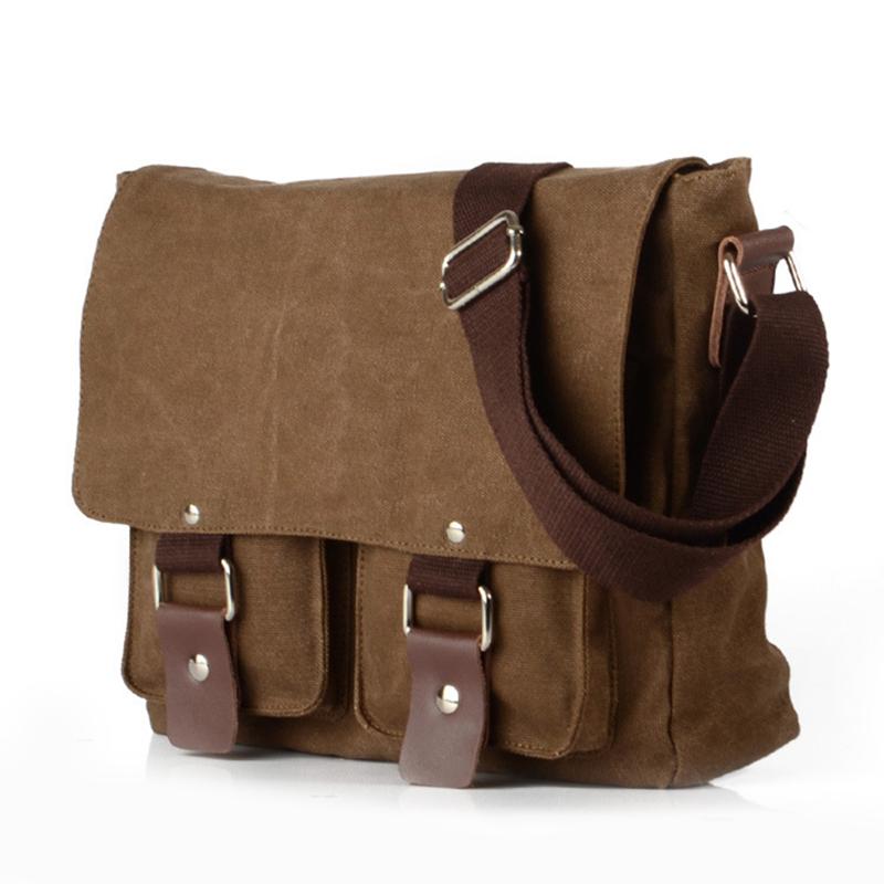 

Duffel Bags Portable Vintage Messenger Bag Multipurpose Large Capacity Waterproof Shoulder For Men Women XIN-, Coffee