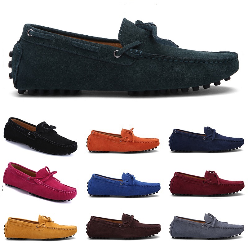 

men casual shoes Espadrilles triple black navy brown wine red green Sky Blue coffee mens sneakers outdoor jogging walking fifty eight