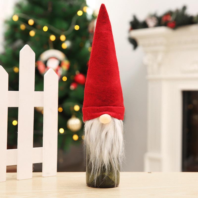 

Christmas Decorations Wine Bottle Covers Holiday Cloth Cover For Party STSF666