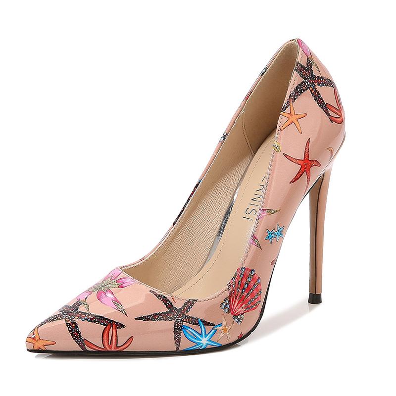 

Dress Shoes Female Stiletto Heels High Heel Pumps Sexy European And American Club Pointed Toe 12cm Large Size, Red
