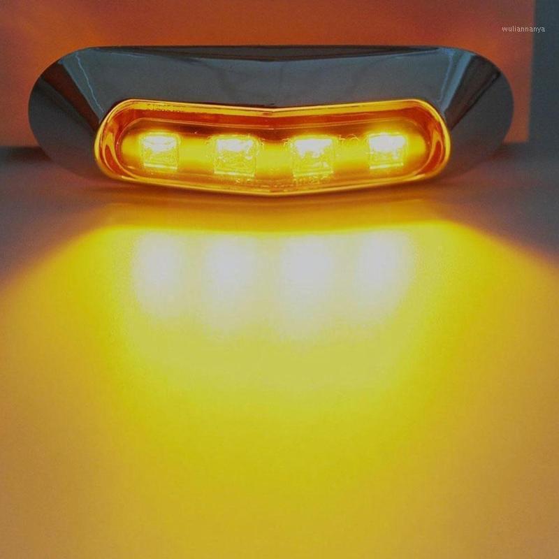 

Emergency Lights 10pcs Universal Side Marker Light Truck Trailer Car Warning Rear Signal 4smd Tail Brake Indicators 12v/24v Led Lamp L S8h5