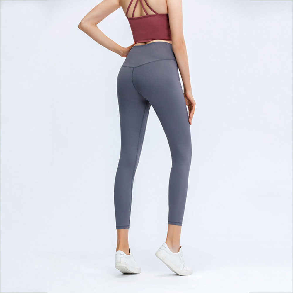 

lulu Women's Leggings Yoga Sports Fitness Running Classic Fitness Nine-point Pants Stretch Tight and Quick-drying XS, Black