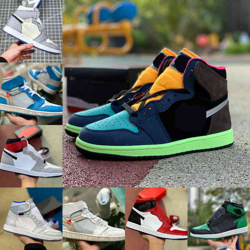 

Sell 2021 New 1 1s Basketball Shoes Men Women Tie Dye OG Bio Hack LIGHTBULB Blue UNC Patent White BLACK ROYAL TWIST Green Toe MOCHA Designer D7