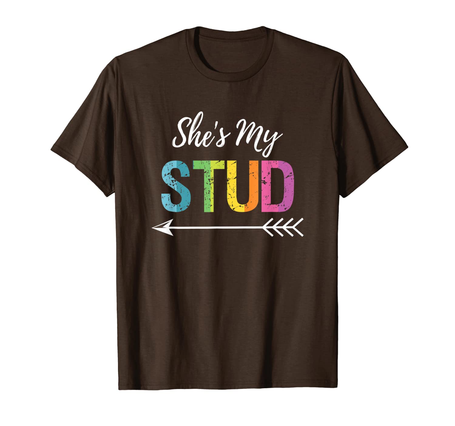 

she's my stud t shirt lesbian matching couple outfit gift, White;black