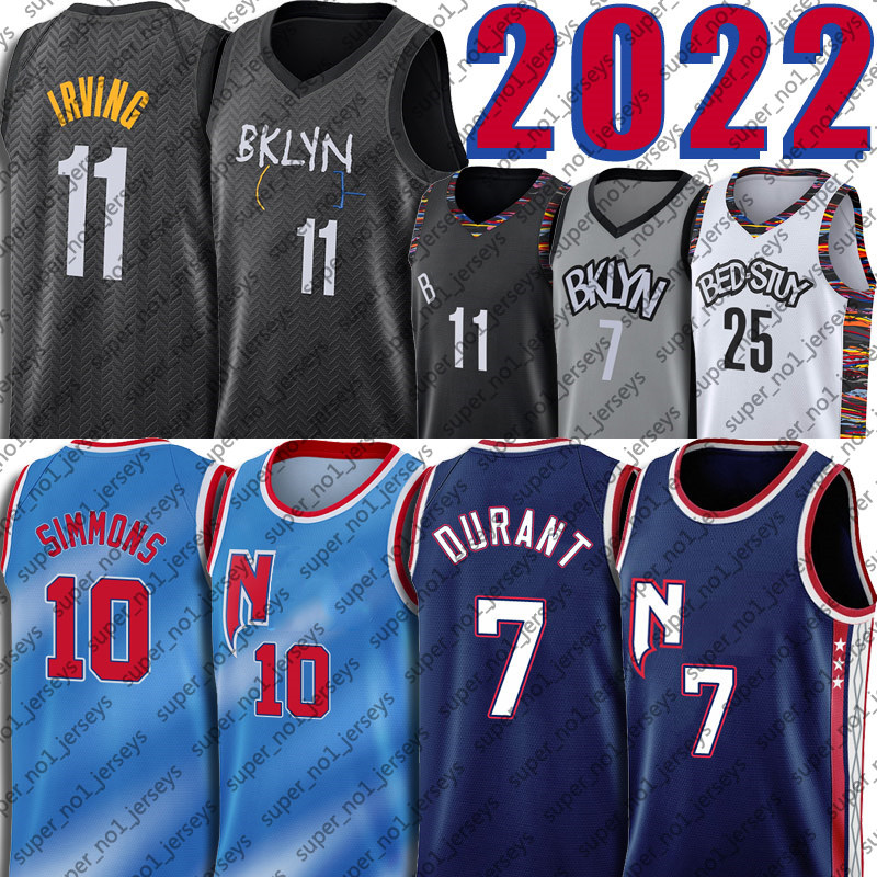 

Kevin 7 Durant Ben 10 Simmons Jersey Basketball Kyrie 11 Harden Irving Jerseys 75th Anniversary 2022 trade