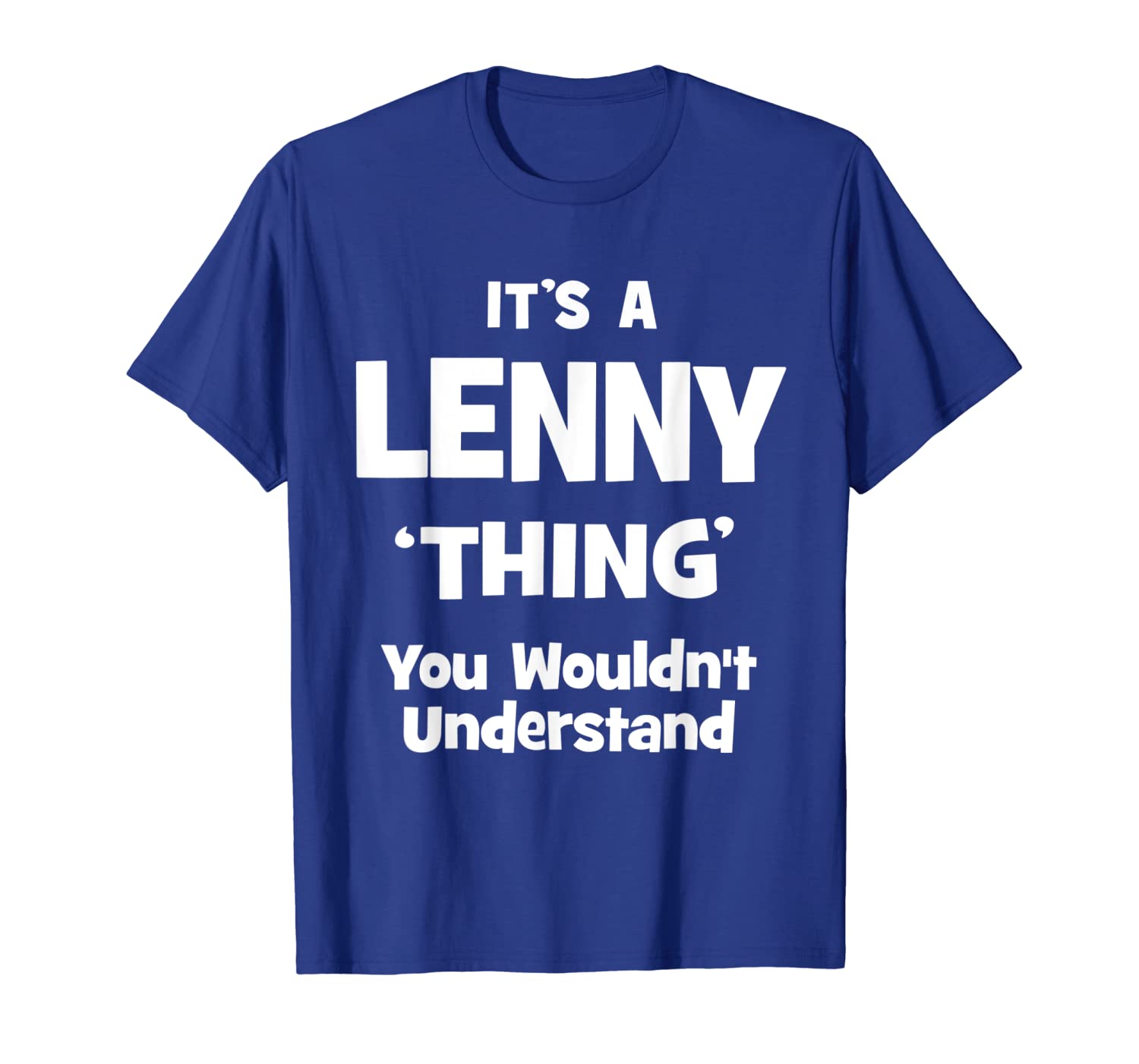 

lenny thing name funny t-shirt, White;black