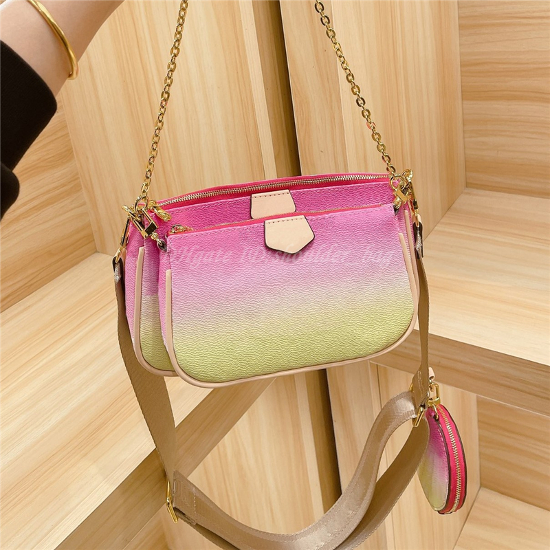 

2021 Luxurys Designers Multi Pochette Accessories Shoulder Bag Women Handbags Crossbody Mahjong Tote Bags Fashion Handbag Purses Wallet M57634 Backpack Purse, No bags