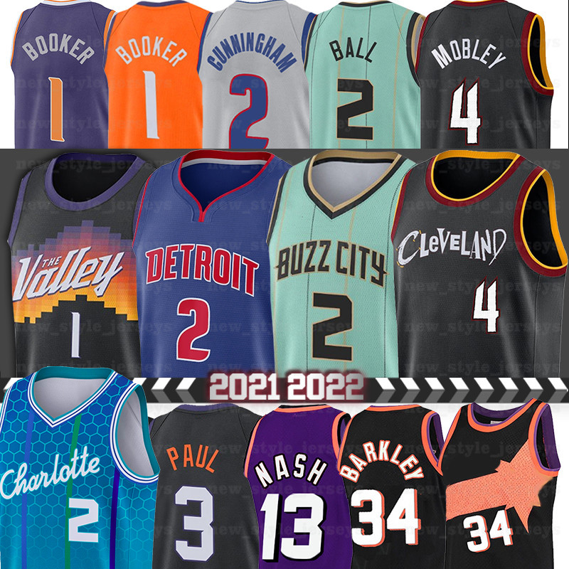 

Clevelands Cavalier Cade 2 Cunningham Basketball Jerseys LaMelo 2 Ball Evan 4 Mobley Devin 1 Booker Gordon 20 Hayward Collin 2 Sexton Jersey, Ncaa