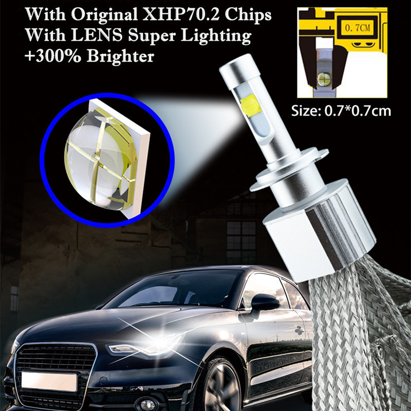 

Cree XHP70 Car LED Headlight Canbus EMC Kit Bulb 110W 13200LM 6000k H4 H7 H8 H9 H11 9005 9006 9012 Auto headlamp Replace Halogen xenon bulbs