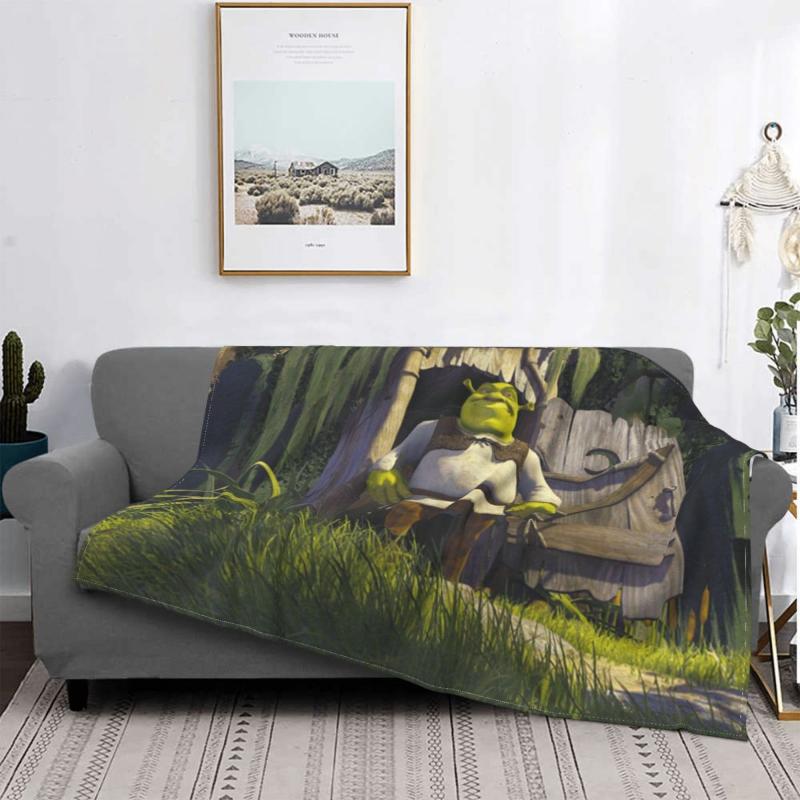 

Blankets Shrek Princess Fiona Romance Movie Blanket Flannel Walk Cozy Soft FLeece Bedspread