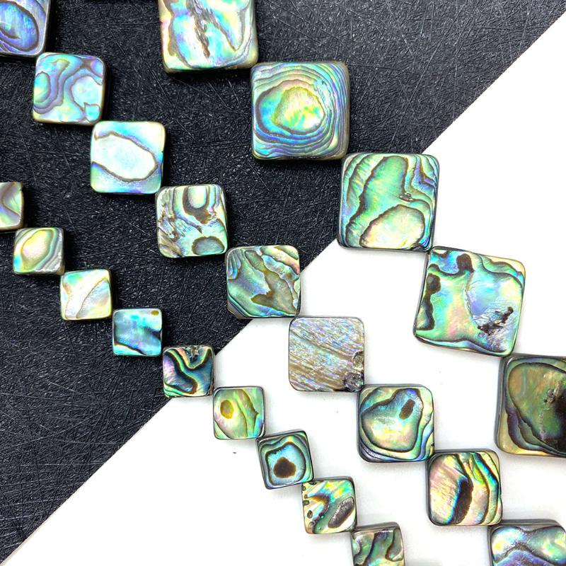

Other Natural Shell Loose Beads Rhombus-shaped Abalone Beads, Used For DIY Jewelry Making Necklace Bracelet Earring Accessories