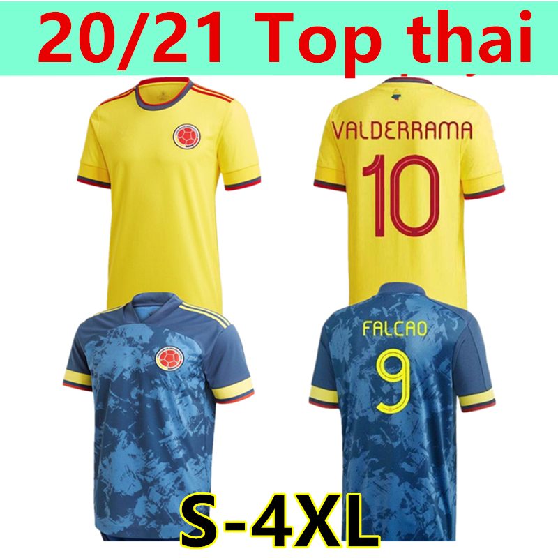 

S-4XL Colombia Soccer Jersey 20 21 LUIS DuvÃ¡n SÃNCHEZ ZAPATA RODRÃGUEZ MURIEL MINA MORELOS FALCAO men+kids Football shir, Black;yellow