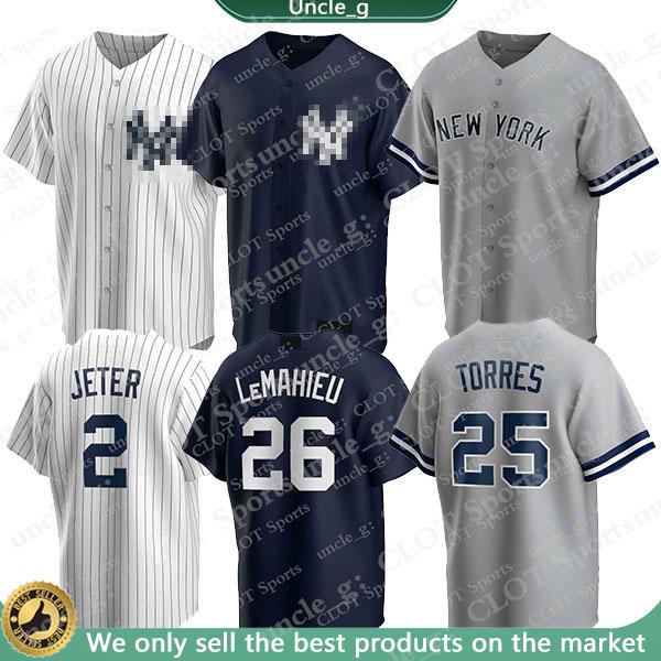

New Custom York Baseball Yankees Jerseys 99 Aaron Judge Jersey Derek Jeter Jerseys Gerrit Cole Dj Lemahieu Jersey Gary Sanchez Jerseys, Blue;black