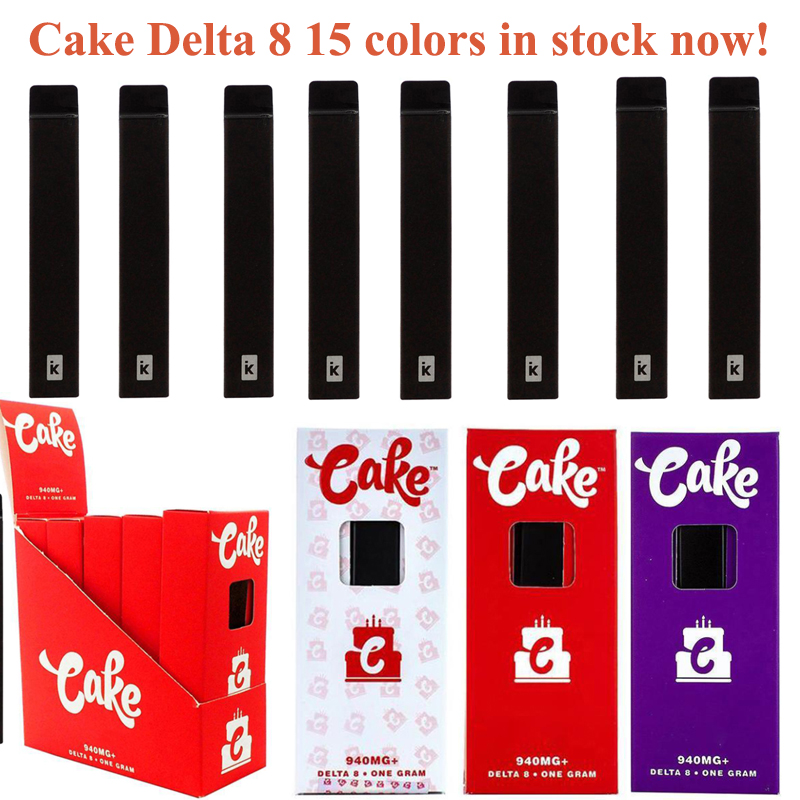 

Cake Delta 8 Disposable Vape Pen D8 E Cigarette Kit With 280mAh Battery One Gram 1.0ml Thick Oil Pod Cartridge Rechargeable Pens