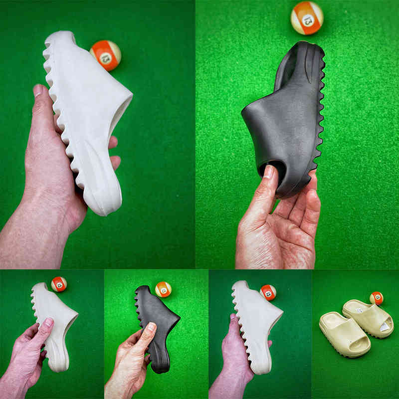 

Kids Slide Without Strip Foam Runner Bone Sandals Foam Summer kanye Girls Brown west Desert Sand Resin Beach Children Big Boys Slipper, Color 1