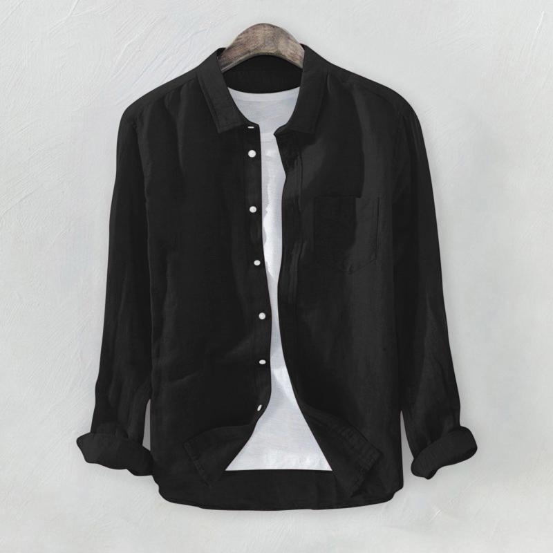 

Men's Casual Shirts Blouse Cotton Linen Shirt Loose Tops Short Sleeve Tee Spring Autumn Summer Streetwear, Blue