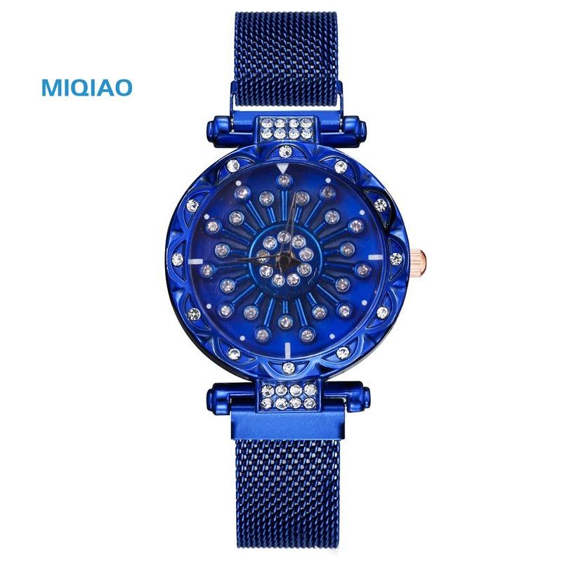 

Wristwatches 2021 Women's Casual Mesh Strap Quartz Watch Top Brand Girls Bracelet Clock WristWatch Women W48, Gold