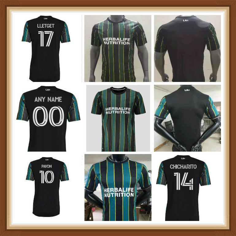 

MLS 21 22 LA Galaxy soccer jerseys LOS ANGELES FC football shirts 2021 2022 CF CHICHARITO PAVON J.DOS SANTOSMEN, Black;yellow