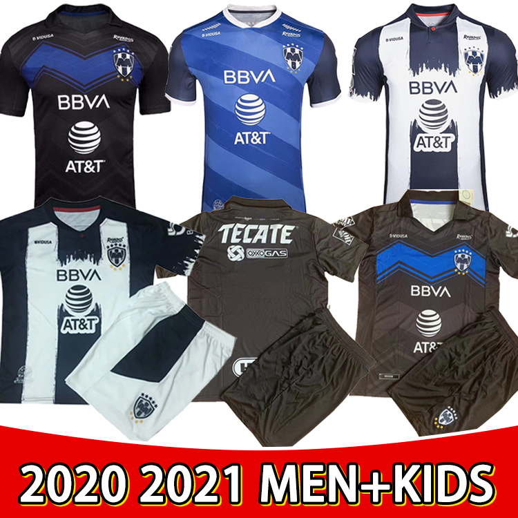 

2021 2022 Mexico LIGA 75th limited edition Monterrey Soccer Jerseys Rayados Monterey D.PABON R.FUNES MORI Home Away Football Shirt, Black
