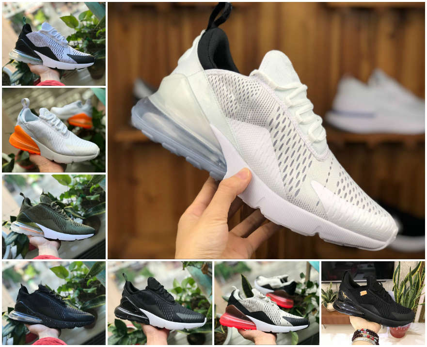 

270 Mens Running Shoes 270s Be True Triple Black White Sneakers 27c University Red Bred Platinum Tint Women Tiger Olive Blue Void Air