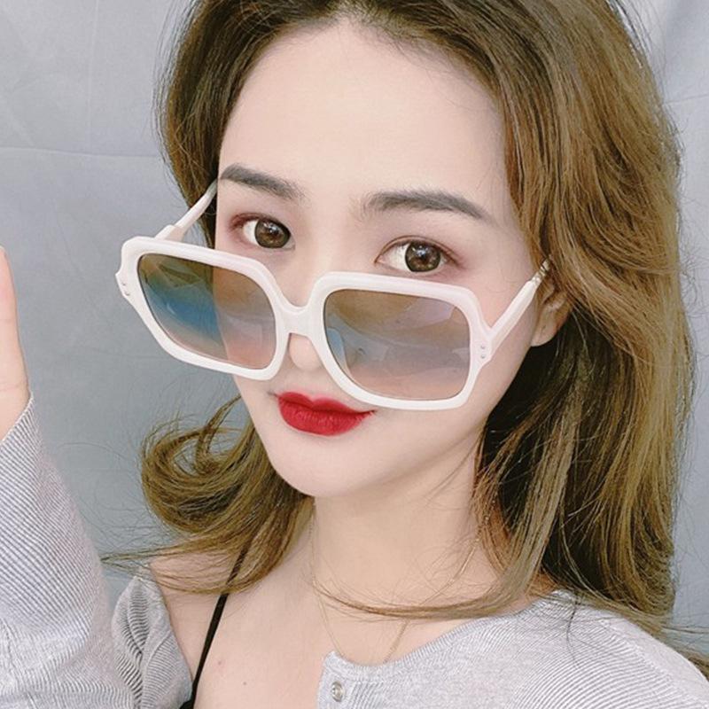 

Sunglasses Vintage Oversize Square Women Female Mirror Oculos Unisex Gradient Hip Hop Shades Glasses