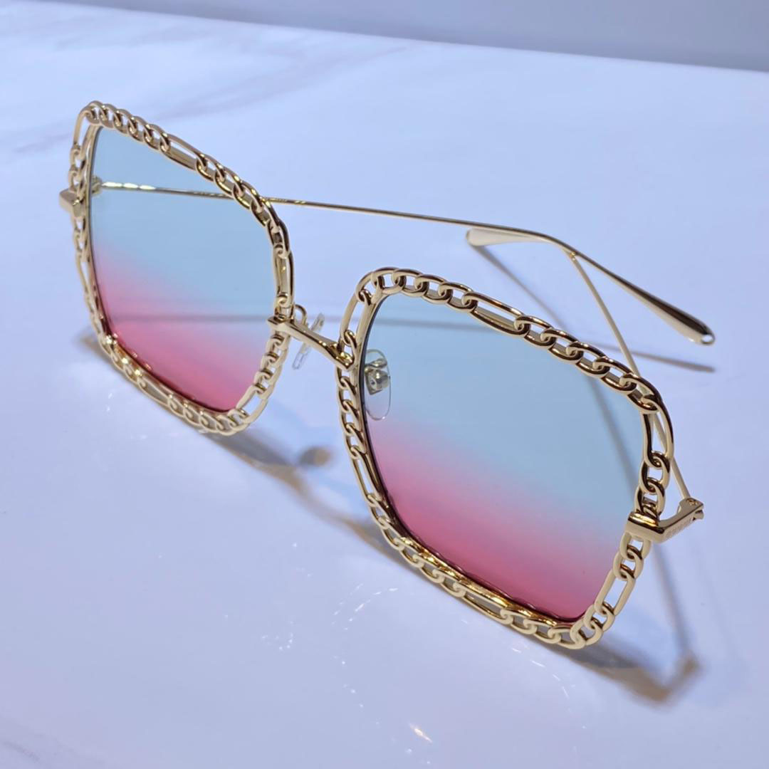 

Summer Sunglasses Men and Women 1033S style Anti-Ultraviolet Retro Plate Square Metal Full Frame Special design fashion Eyeglasses Random Box