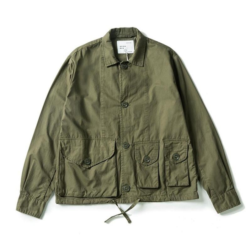 

Hunting Shirts Cotton Wash Water Camouflage Three Bag Lapel Trainer Tooling Jacket Outdoor Camping Tactical Military Camisa Hiking Cargo Coa, Camo