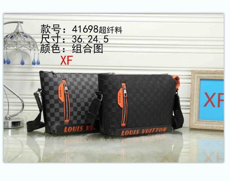 

LV LOUIS 1 VITTON Famous Designer Crossbody Designer Bag Laptop Briefcase Pu Handbag Men Shoulder crossbody bags