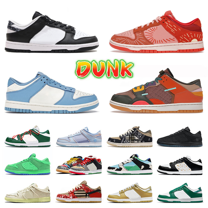 

2022 Original Scrap Low Running Shoes Men Women Paisley Trainers Winter Solstice Chunky Brown UNC Coast Sports White Gum Dusty Olive Medium Curry Designer Sneakers, Pay for box