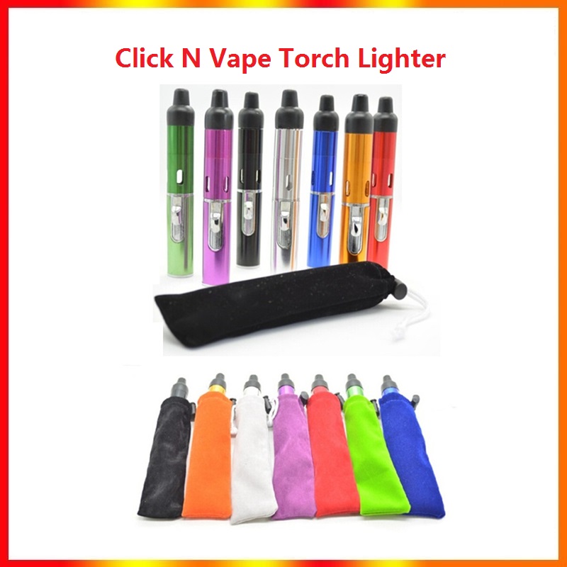 

Click N Vape Torch Lighter Portable SneakAa Toke Smoking Metal Pipes Dry Herb Vaporizer Tobacco Built-in Wind Proof Pipe Lighters In stock