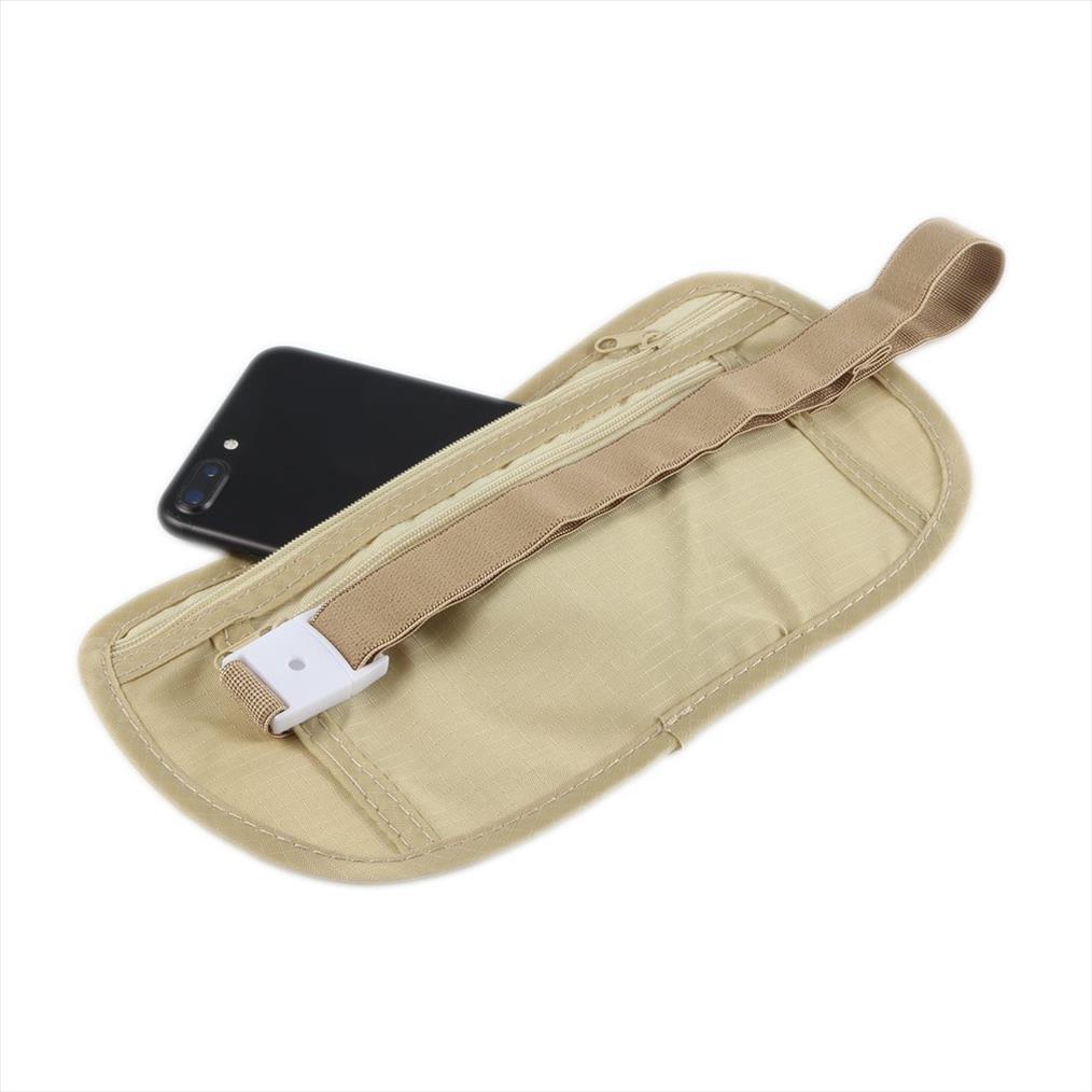 

universal slim jogging invisible travel waist packs pouch for passport money belt bag hidden security wallet gifts