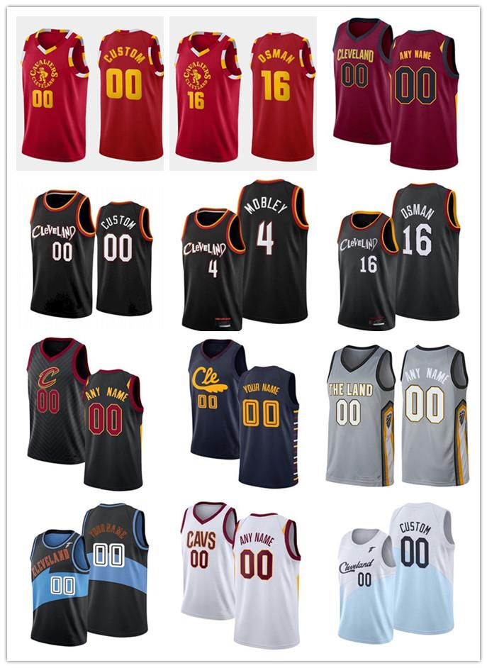 

75th Custom Men Youth ClevelandCavaliersCedi 16 Osman Denzel 45 Valentine Lauri 24 Markkanen Evan 4 Mobley Basketball Jerseys, Color
