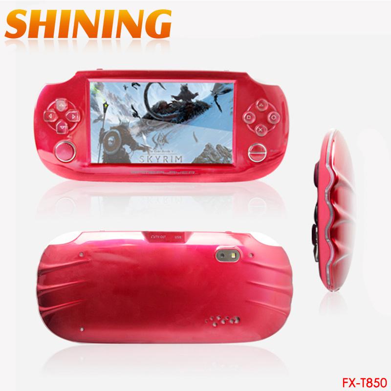 

Portable Game Players T850 4.3'' LCD 8GB 32bit Li-On NES Games Handheld Video Player MP4 MP5 MP3 FM Camera Kids Toys Gift