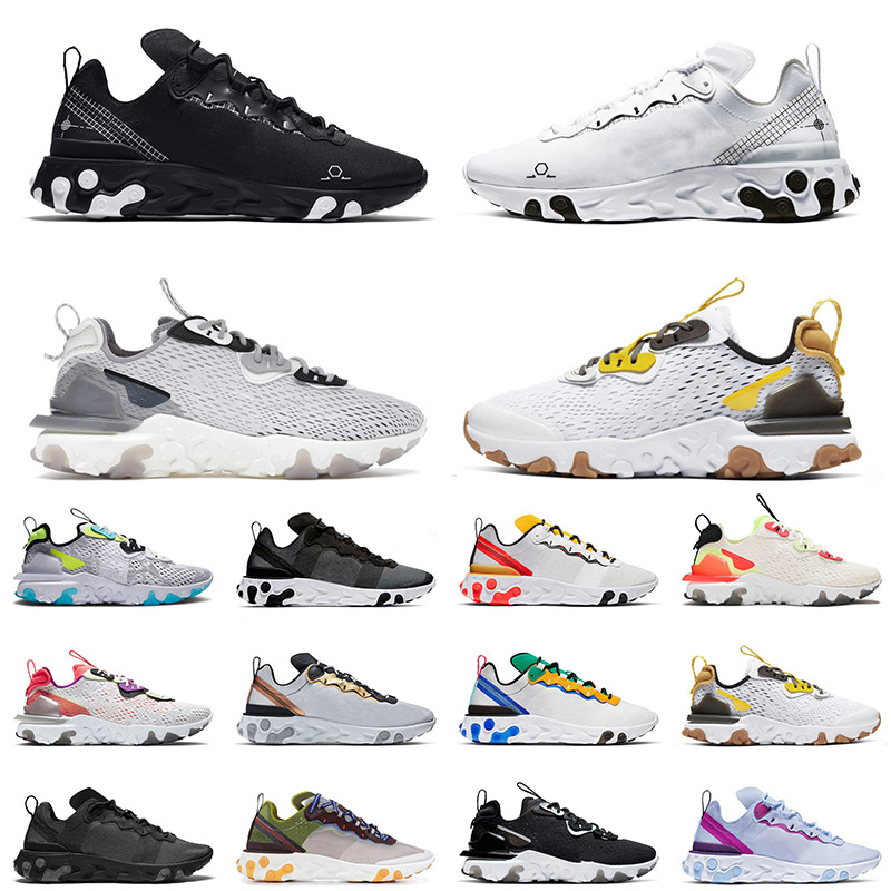 

EPIC Top Fashion Running Shoes for Mens Womens React Vision Element 55 87 Black Schematic Honeycomb Orange Volt Tour Yellow Trainers Sneakers 36-45