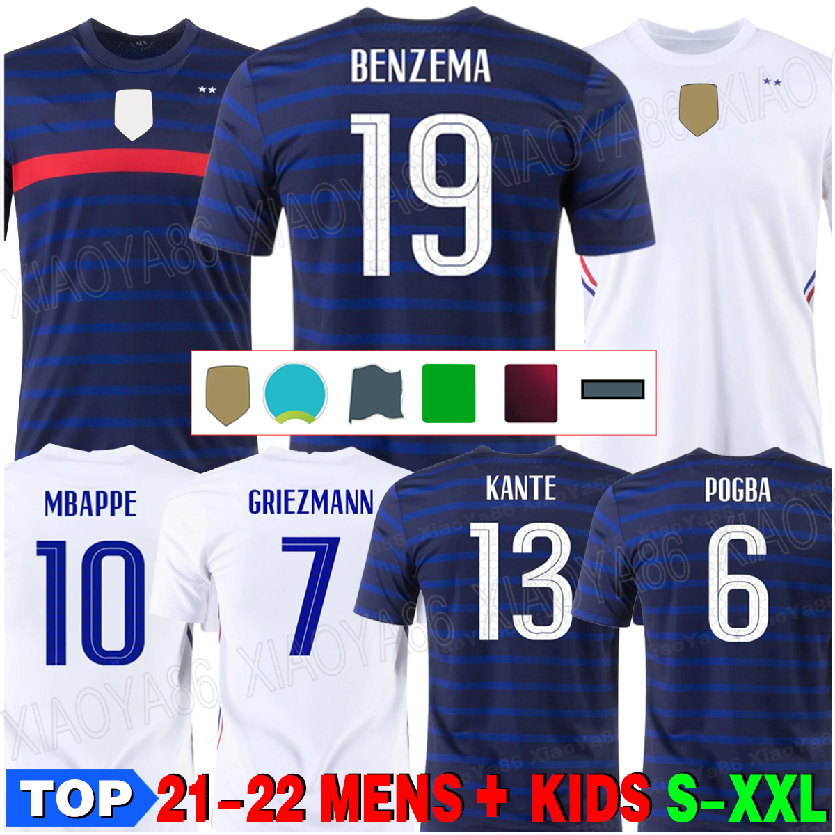 

Maillot de foot Maillots football shirt 20 21 soccer jersey equipe equipment BENZEMA FEKIR PAVARD uniforms 2021 hommes enfants men + kids kit sets socks, Away kids