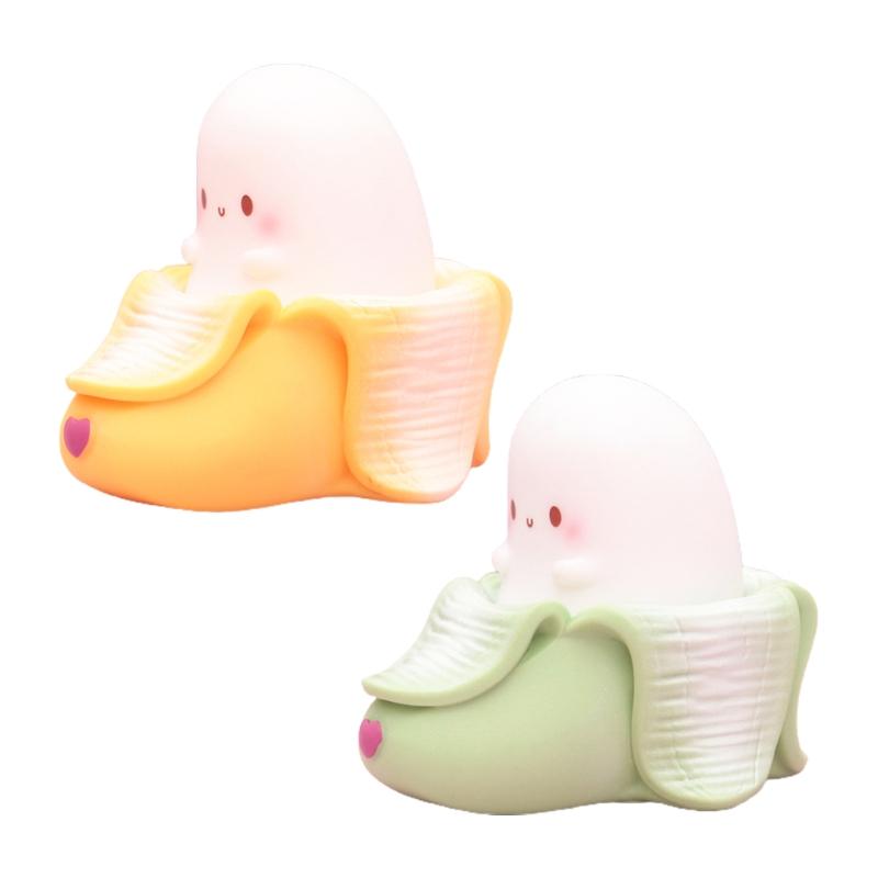 

Night Lights 67JB Creative Plastic Material Banana Shaped Light Bedroom Charging Pat Children's Cartoon Bedside Sleeping