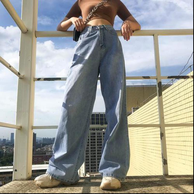 

loose womens jean wide leg pants jeans woman cotton boyfriend for women streetwear mom denim korean, Blue