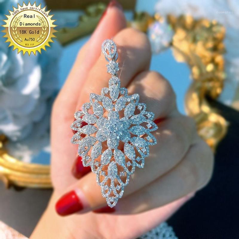 

Real 18K Gold Necklace Natura 2.85ct Diamonds H-M026 Chains