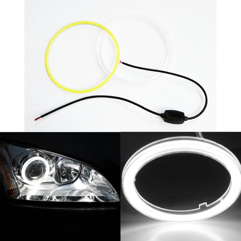 

Car Headlights 5Pairs COB 60MM Angel Eye 12V 24V LED Auto Halo Rings Headlight Fog Light With Plastic Cover Eyes Motorcycle Bright