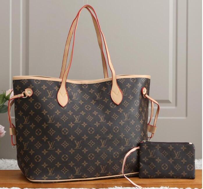 

Top LV Louis Vitton 2pcs Tote Shoulder Bags Designers Onthego Purses Women's Fashion Messenger Shopping Bag Cross Body Vutton L, Red;black