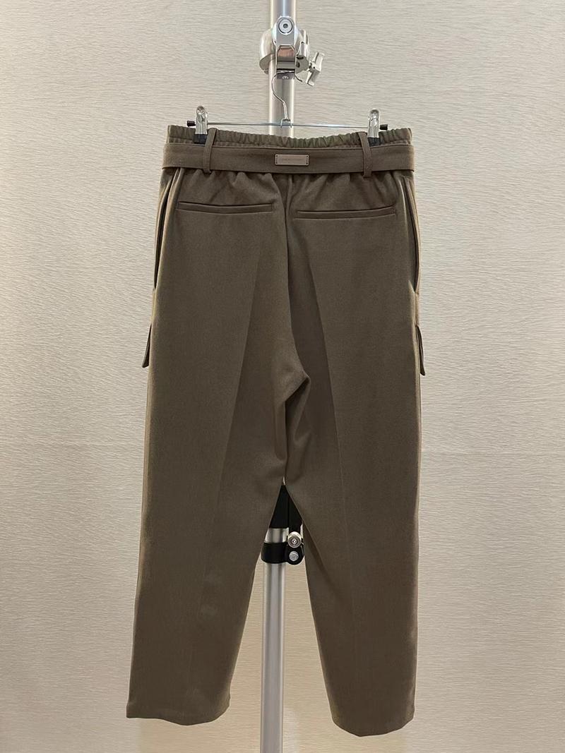 

Men's Pants Arnodefrance Wool ADF Streamer High Street Trousers Coffee Color Navy Blue Men Women 1:1 All-match