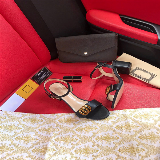 

21 Leather sheepskin sandal chunky heel 5.0--7.0 cm female designer brand summer beach sexy wedding shoe 35-40 with gift box, Red