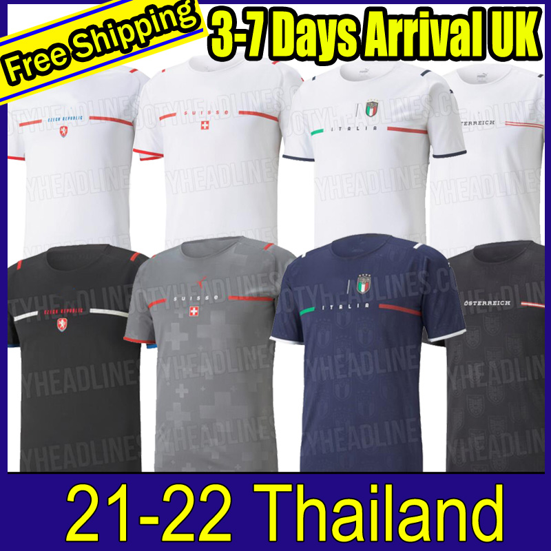 

2021 2022 Italy Austria Switzerland Czech Republic soccer Jersey away goalkeeper Adult men FOOTBALL SHIRTS