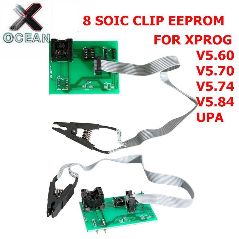 

Code Readers & Scan Tools XPROG Eeprom Board UPA USB V1.3 Programmer Adapter With Soic 8 Sop8 Test Clip For V5.60/V5.70/V5.74/V5.84/UPA