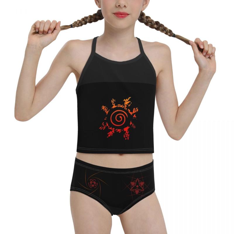 

Women's Swimwear Anime Aesthetics R374 Swimsuit For Children Young Girls Print Symbols Biquini 2021 Wholesale Brand Girl Swimming Suit