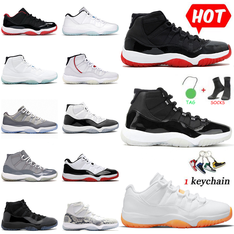 

Jumpman Bred 11 Jordan11s Retro Citrus High Low Basketball Shoes 25th Anniversary Legend Space Jam Gamma Blue Concord 45 Cool Grey Sneakers Size 36-47, A#42 snake green 36-47