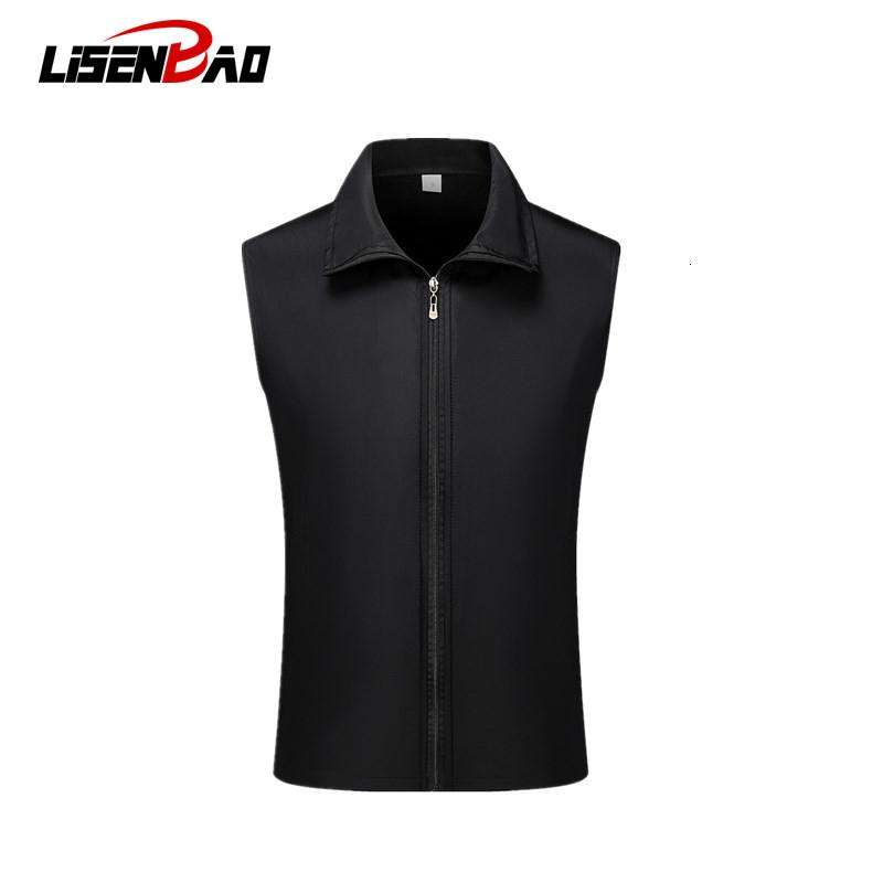 

Men's Vests 2021 Volunteer Vest For Accept Custom Logo Mens Male Homme Formal Sleeveless SCREEN PRINTING, 011 hole blue