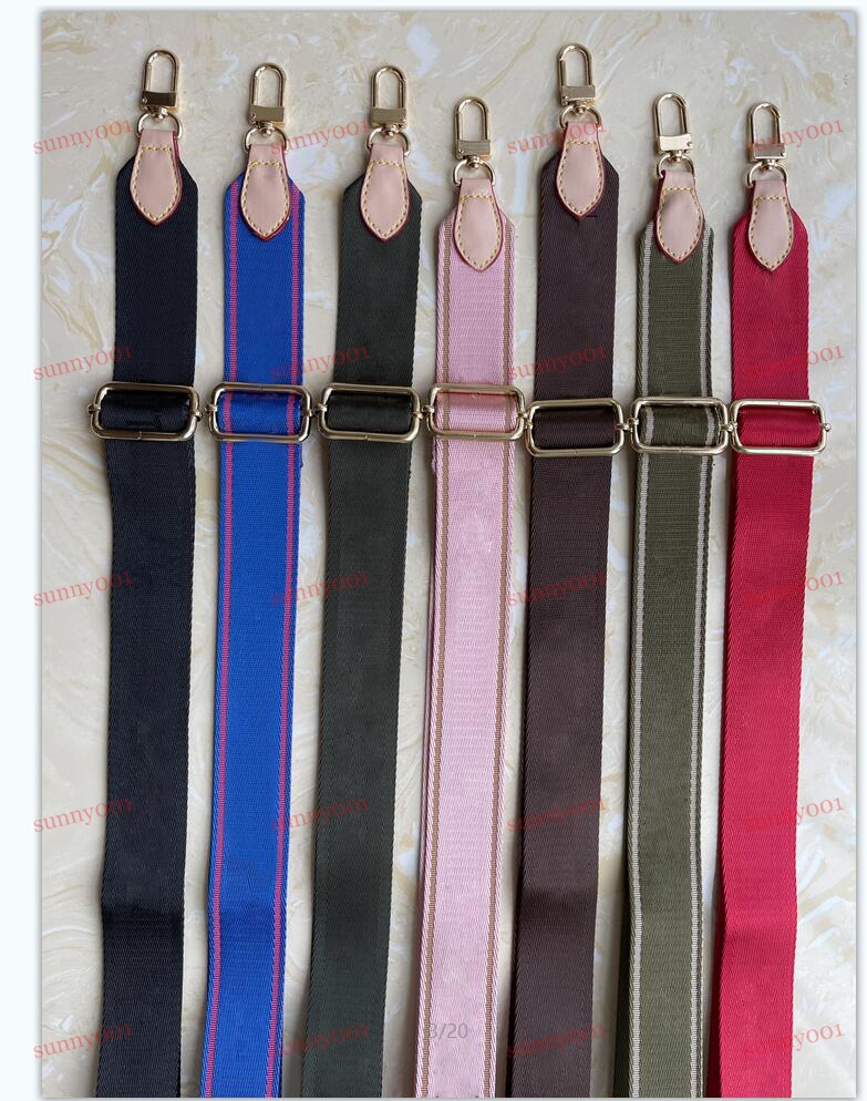 

Bag Parts Accessories 7 colors shoulder straps for 3 piece set bags women crossbody bag canvas Bag Parts strap pink black green blue brown 002