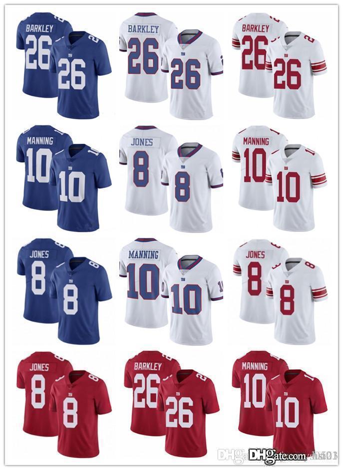 

Men Women New youth York Giants 26 Saquon Barkley 10 Eli Manning 8 Daniel Jones 56 Lawrence Taylor Football Jerseys, Black;red